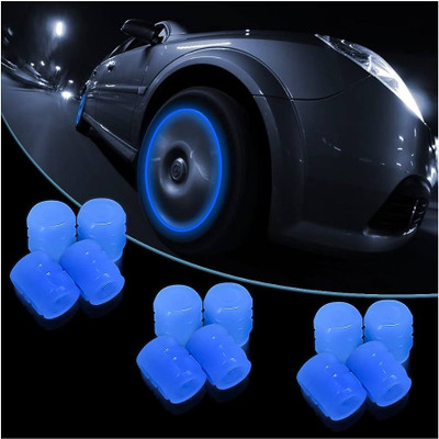 NANDI MART Plastic Tyre Valve Cap for Car(Cylinder)
