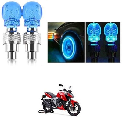 PECULIAR ZONE Plastic, Steel Tyre Valve Cap for Bike, Car(Skull)