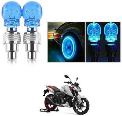 QUIRKY ZONE Plastic, Steel Tyre Valve Cap for Bike, Car(Skull)