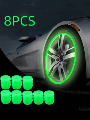 JK Beauty Plastic Tyre Valve Cap for Car(Cylinder)