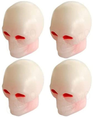 NANDI MART Plastic Tyre Valve Cap for Car(Skull)