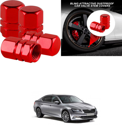 PRTEK Aluminium Tyre Valve Cap for Car(Hexagon)