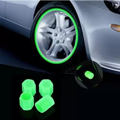 MotoArt Plastic Tyre Valve Cap for Bike, Car(Cylinder)