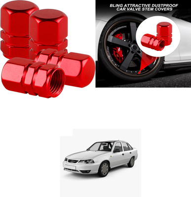 PRTEK Aluminium Tyre Valve Cap for Car(Hexagon)
