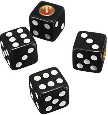carfrill Aluminium Tyre Valve Cap for Car, Bike(Dice)