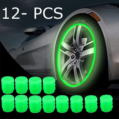 Newvent Plastic Tyre Valve Cap for Car, Bike(Round)