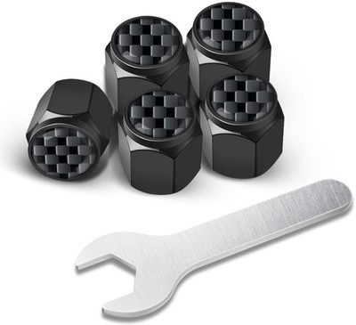 STHIRA Stainless Steel Tyre Valve Cap for Car(Cylinder)