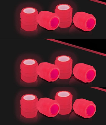Euclid Plastic Tyre Valve Cap for Car, Bike(Cylinder)
