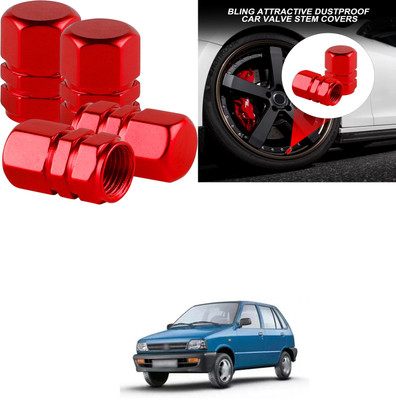 PRTEK Aluminium Tyre Valve Cap for Car(Hexagon)