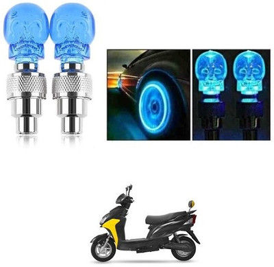 QUIRKY ZONE Plastic, Steel Tyre Valve Cap for Bike, Car(Skull)