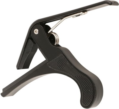 Flare One Handed Guitar Metal Capo Quick Change, Black Spring Guitar Capo(Black)