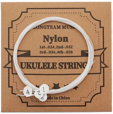 AMG Music Ukulele String Set High Quality Nylon String Full Set Professional Uke 4 Strings Light String Nylon Replacement Ukulele Strings True Tone Ukulele Strings for Soprano, Concert, Tenor,1-A,2-E,3-C,4-G Concert Ukelele Strings