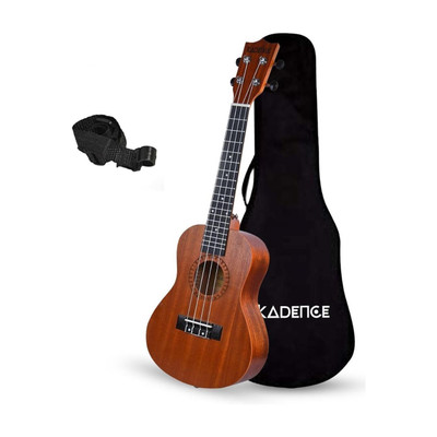 KADENCE UKTWC Sapele Wood Body, Rosewood Fretboard, Bag & Learning Course | 23" Acoustic Concert Ukulele(Overall Length - 58 cm)