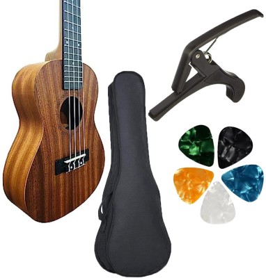 IMAGINEA 24 Inch Size Ukulele for Beginners with Bag made with Mahogany Wood Concert Ukulele(Overall Length - 60.96 cm)