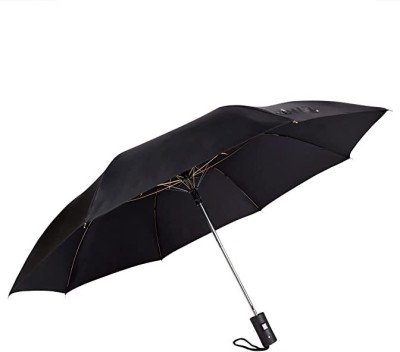 Adhunyk Windproof Travel Umbrellas for Rain Umbrella(Black)