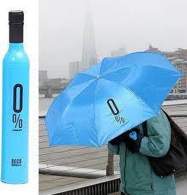 OWNEARTH Wine Bottle Umbrella Windproof Double Layer Compact Umbrella x26 Umbrella(Multicolor)