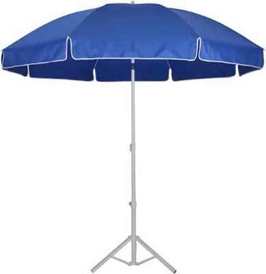 Rainpopson Heavy Duty 7ft Patio Umbrella With Stand for Rooftop, Lawn, and Event Spaces Umbrella(Blue)