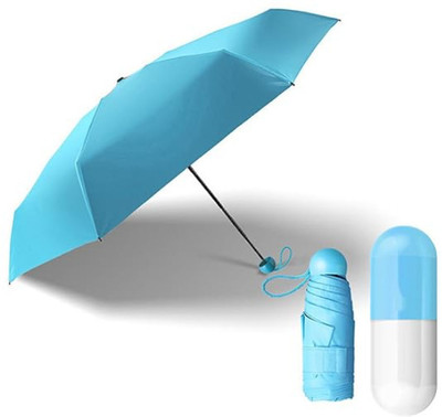 SBTs New Designer Ultra Mini UV Coated 4-Fold Travel Capsule Umbrella Umbrella(Multicolor)