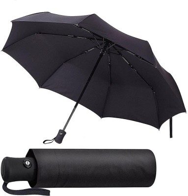 MVP collection Automatic Umbrella Quick Open & Close Windproof for Rain & Sun Umbrella |Travel Umbrella(Black)