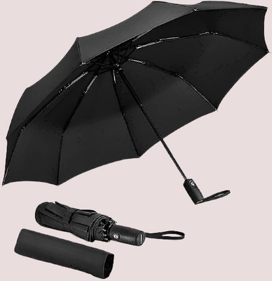 keskriva 3 Fold with Auto Open and Close Umbrella__27 Umbrella(Black)