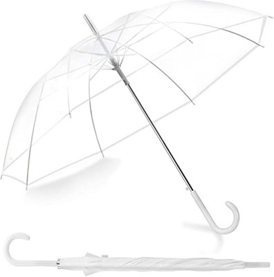 ASTRELLA ARUG_Transparent Umbrella, Auto Open, Long Handle, Windproof Design Umbrella(Transparent)