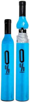 RV Store RV Wine Shape Bottle Umbrella for Kids and Women | Light weight Umbrella(Blue)