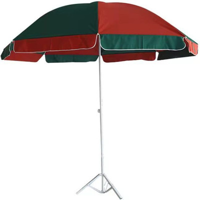 Dark Moon 7ft Balcony Garden Umbrella With for Rain and Sun – Folding with Base Stand Umbrella(Maroon, Green)