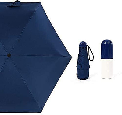 VM PARTNER 5 Folding Compact Pocket Portable & Lightweight Umbrella For Kids & Adults Umbrella(Blue)