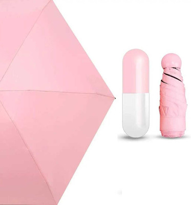 Neelmohi Windproof Double Layer Umbrella With Capsule Cover & Rain Umbrella Umbrella(Pink)