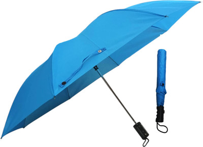 NIRMATSARAY 2 Fold Auto Open UV Protection Stylish Umbrella for Men & Women, Windproof Umbrella(Blue)