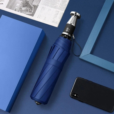 WHISKET Travel Automatic Compact Small Golf Umbrella Rain-winfproof umbrella for women Umbrella(Blue)