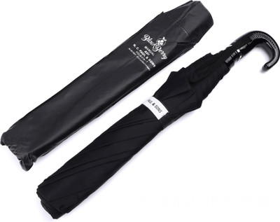 Adi K.C.Paul & Sons BLACKBERRY 2 FOLD 23 inch large Umbrella for men & Women | Adi KC Paul Black Umbrella(Black)