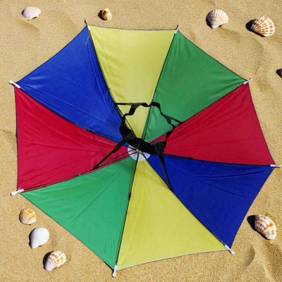 INFISPACE Multi Purpose Umbrella Hat for Sun Rain and UV Umbrella(Multicolor)