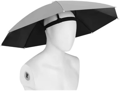 SALUANA Hands Free Umbrella Hat to Protect from Sun & Rain for Kids and Adults Umbrella(White)