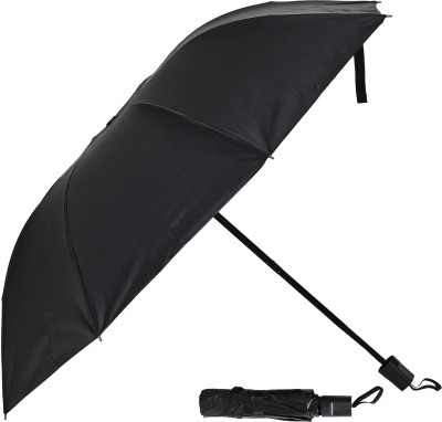 Flipkart SmartBuy 3 Fold Digital Printed Rain Sun & UV Rays Protective Manual Open Umbrella(Black)