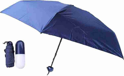 Aroo Plus Windproof Double Layer Pack Of 2 Capsule Umbrella Umbrella(Blue, Black, Multicolor)