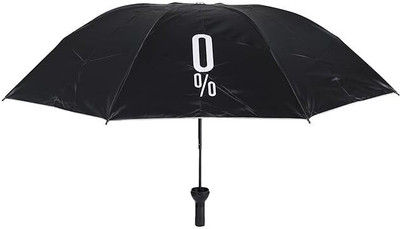HASHFLOW Windproof Double Layer Unisex Umbrella with Bottle Cover for UV Protection Umbrella(Black)