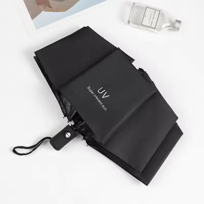 E-ECL 3 Fold with Auto Open and Close Umbrella Umbrella(Black)