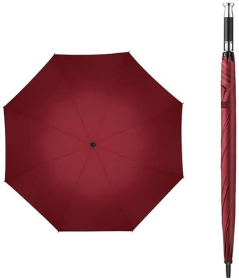 AshandRoh Umbrella Auto Open Portable Windproof with Travel Cover Umbrella(Maroon)