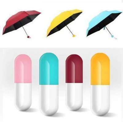 Jenienterprisee UV Protection Capsule Umbrella For Rain Windproof & Sun Protection Umbrella(Multicolor)
