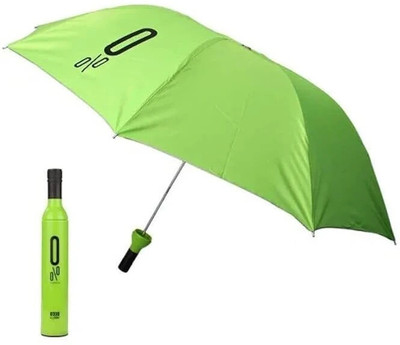 UNIQ Portable Fold-able Windproof Upside down Double Layer Capsule shape Umbrella(Green)