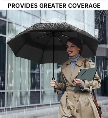 Dfasion Auto open and close umbrella to use a rain 13 Umbrella(Black)