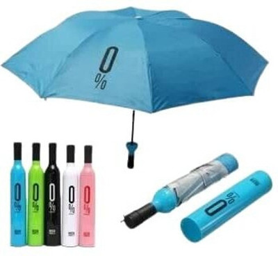 GreenLove Windproof Double Layer BOTTLE UMBRELLA Umbrella(Multicolor)