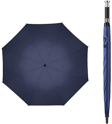 Nafeio Royal Classic Handle Umbrella Auto Open Windproof Unbreakable Stick Umbrella Umbrella(Blue)