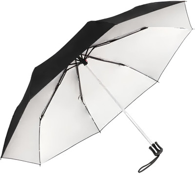 Kc Paul and sons RAJ 3 FOLD Umbrella(Black)