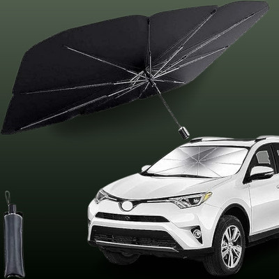 Aynxe Motor Heat shield Shade Guard Umbrella(Black)
