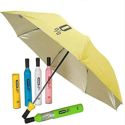 SHREESHAYAMTRADER Bottle Shape Mini Compact Foldable Umbrella Bottle36 Umbrella(Multicolor)