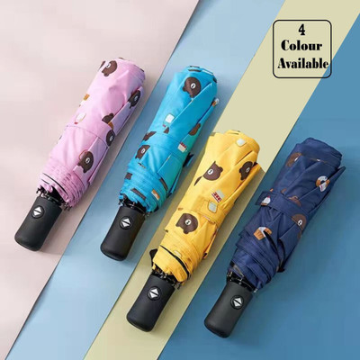 KEKEMI UMB025 3 Fold Automatic Sun & Rain Umbrella(Multicolor)
