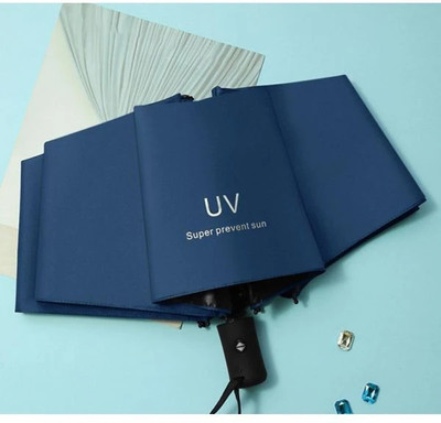 VA-LTARNIC 3-Fold Umbrella Windproof, Lightweight,Strong,Compact&Easy Auto Open /Close BLUE Umbrella(Blue)