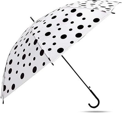 MG TRADING Transparent Polka Dot Umbrella For Travelling Purpose Portable Umbrella Umbrella(Multicolor)